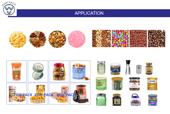 Customized Food Grade Automatic Packaging System For Nuts Candy Bottle