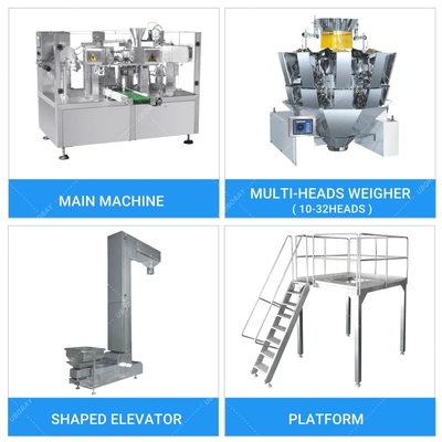 Automatic Zipper Doypack Packing Machine For Chocolate Bean