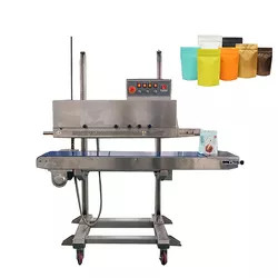 Plastic Film Bag Zipper Bag Pouch Heat Sealing Machine With Nitrogen Filling