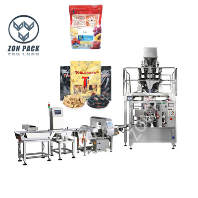 Snacks Nuts Candy Stand Up Zip Lock Pouch Machine Multi Function