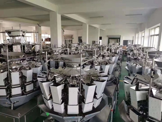 Automatic 10/14 heads Multi Head Combination Weigher For Dry Fruit Candy Snack Food