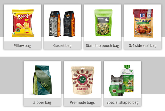 Back Sealing Automatic Pouch Packing Machine For Coffee Bean