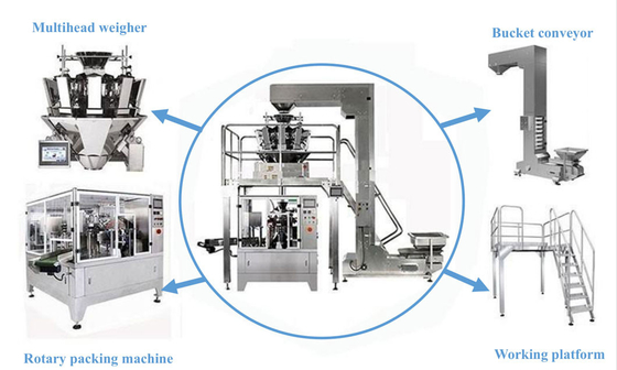 OEM Biltong Dried Meat Packing Zipper Bag Packaging Machine