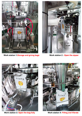 Multi-function Rotary Doypack Stand-up Bag Packing Machine Chickpeas Packing Machine