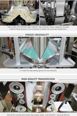 Automatic Film Pillow Bag Packing Machine Puffed Food Snack Packing Machine with Multi-Head Weigher