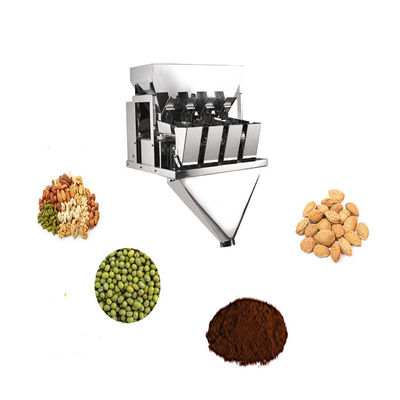 Automatic 4 Heads Linear Weigher Packing Machine Weighing Food 50bags/min