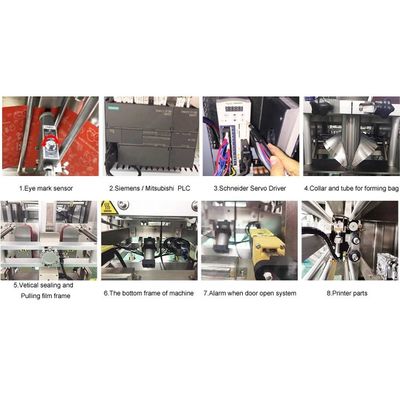 Cookies Chips Vertical Packing Machine Pillow Bag Gusset Bag 55bags/Min