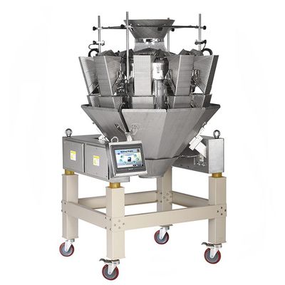 SS304 Frame Dimple Surface 2.5L Hopper Multihead Weigher For Frozen Fruit