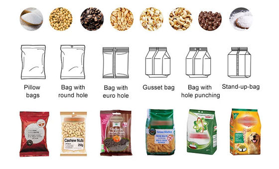55bags/Min Pillow Bag Vertical Packing Machine Potato Chips Packing