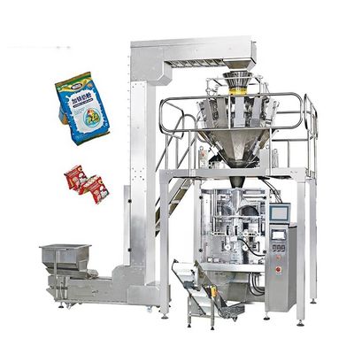 70bags/Min Vertical Pouch Packing Machine With Multihead Weigher