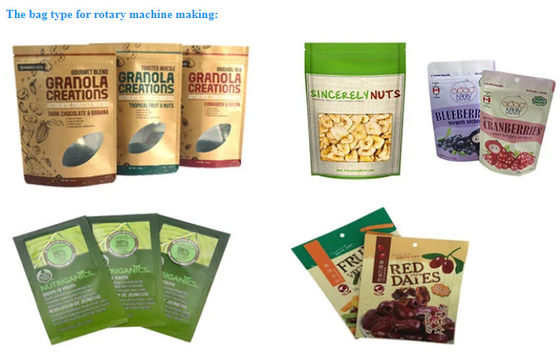 10 Heads Premade Pouch Doypack Packing Machine For Nuts Bean Grain Dry Fruits