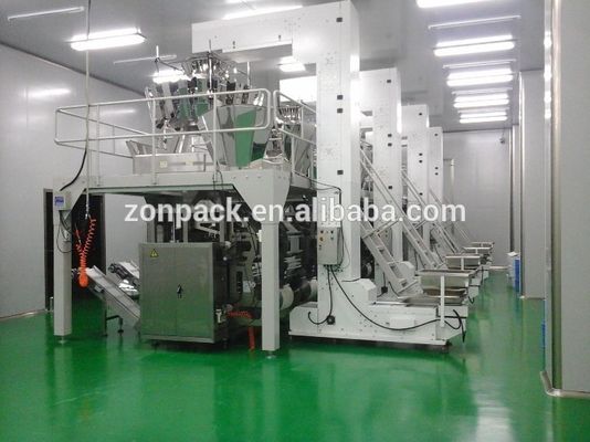Multi Head Weigher 2000g Puffed Rice Packing Machine Automatic