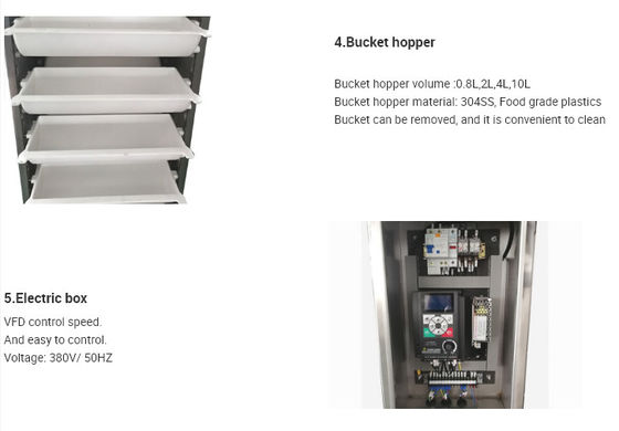 Z Type Bucket Conveyor Less Noise For Food Plum Snacks