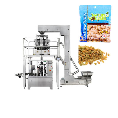 10 Heads Premade Pouch Doypack Packing Machine For Nuts Bean Grain Dry Fruits