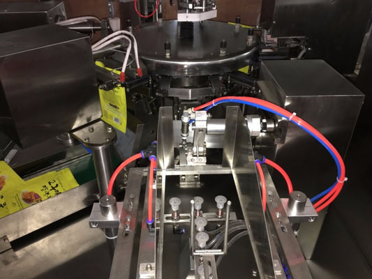 Rotary Premade Bag Biltong Packing Machine With Zipper 50 Bags/Min