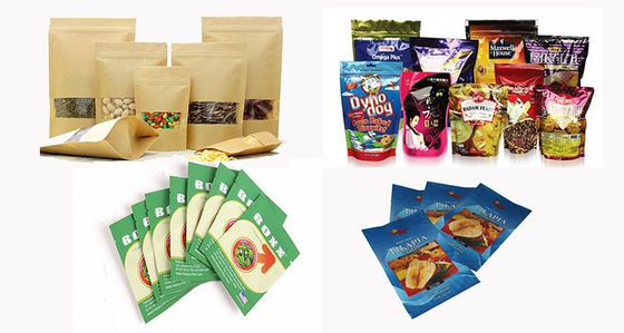 Stand Up Pouch Zipper Bag Rotary Packing Machine For Pet Food Cat Food