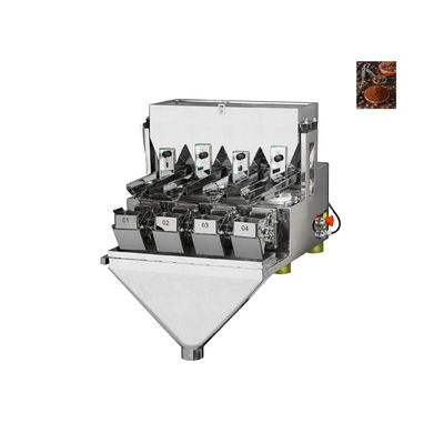4 Head Nut Sugar Salt Rice Linear Weigher Packing Machine With Stepper Motor