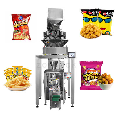 Potato Chips Automatic Food Snacks Nut Pouch Packing Machine With Nitrogen