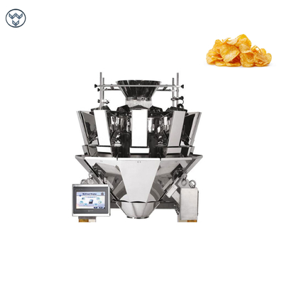 50g 500g Automatic 10 14 Head Weigher For Puffed Food Snack Chips