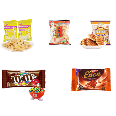 CE Pillow Bag Packing Machine Vertical For Oatmeal Banana Chips Nuts