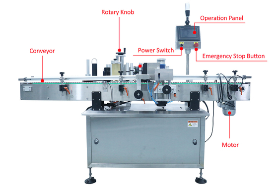 Multifunctional Label Applicator Machine For Round Flat Oval Bottle