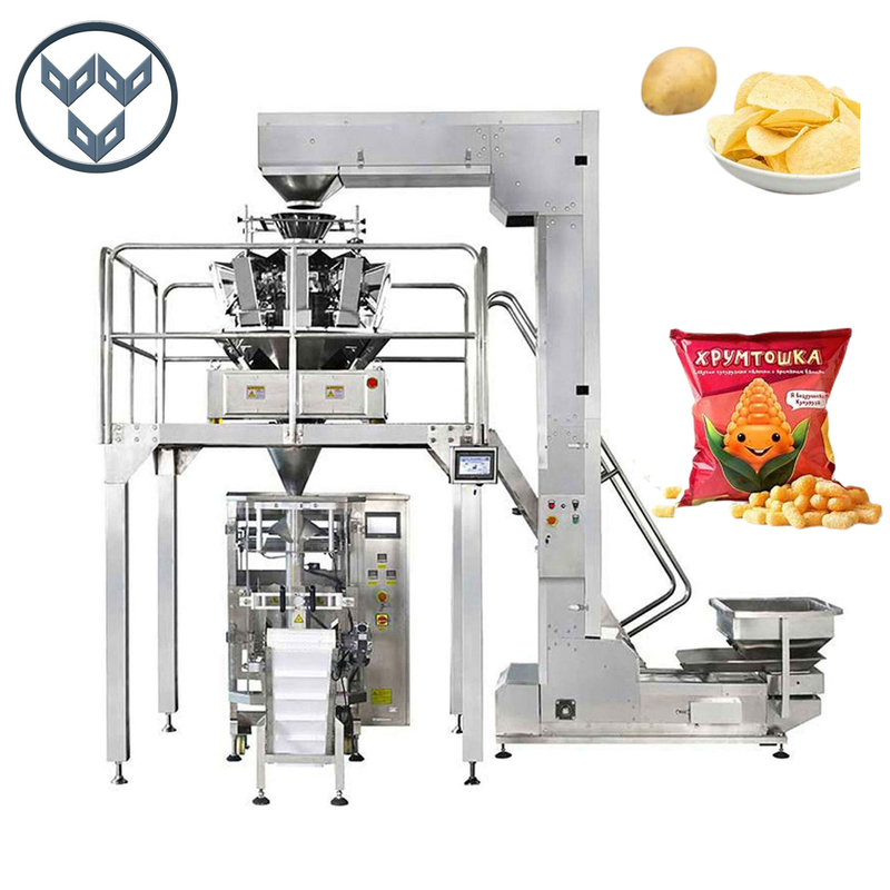 VFFS Automatic Chips Potato Snacks Packing Pillow Bag Packing Machine