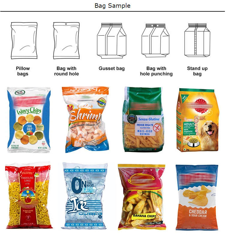 Food Grade 304SS 316SS Puffed Food Packing Machine