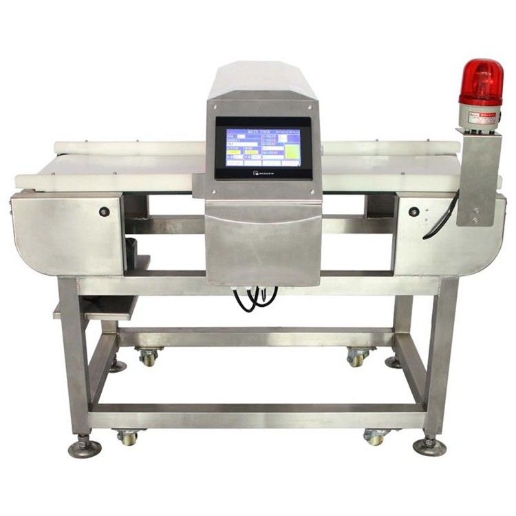 PVC Belt 304ss Frame Automatic Food Grade Metal Detectors In Packing Line