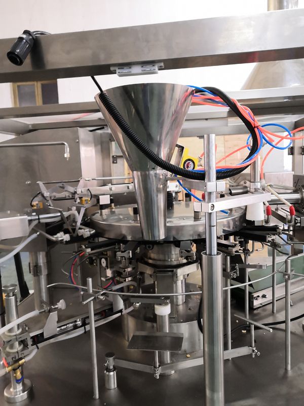Rotary Premade Bag Biltong Packing Machine With Zipper 50 Bags/Min