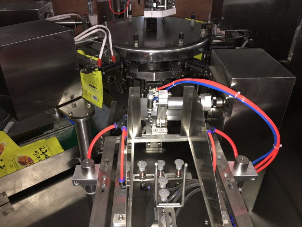 Rotary Premade Bag Biltong Packing Machine With Zipper 50 Bags/Min