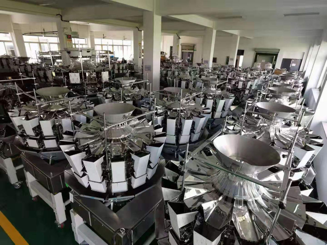 Automatic 2.5L Hopper 10 Head Multihead Weigher For Snacks Candy Frozen Food
