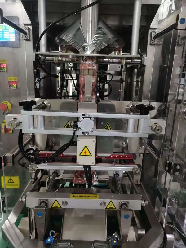 304SS Automatic Dried Fruit Vertical Pouch Packing Machine 50Bags/Min