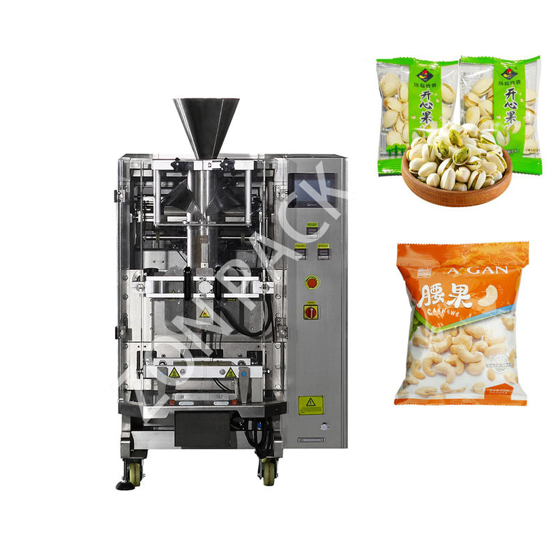 CE Pillow Bag Packing Machine Vertical For Oatmeal Banana Chips Nuts