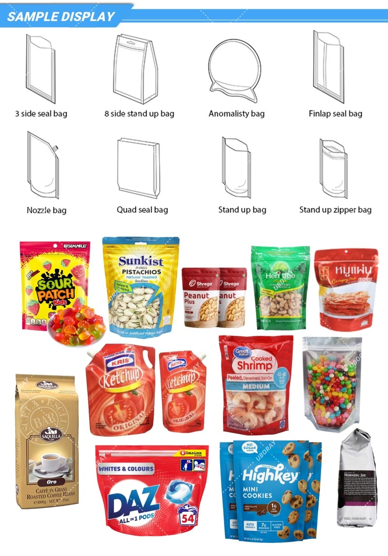 Automatic Zipper Doypack Packing Machine For Chocolate Bean