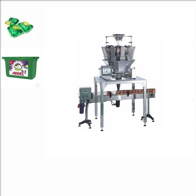 Factory price 15 Pcs 30 Pcs Laundry Pods Washing tablet Counting Filling Packing Machine into Box