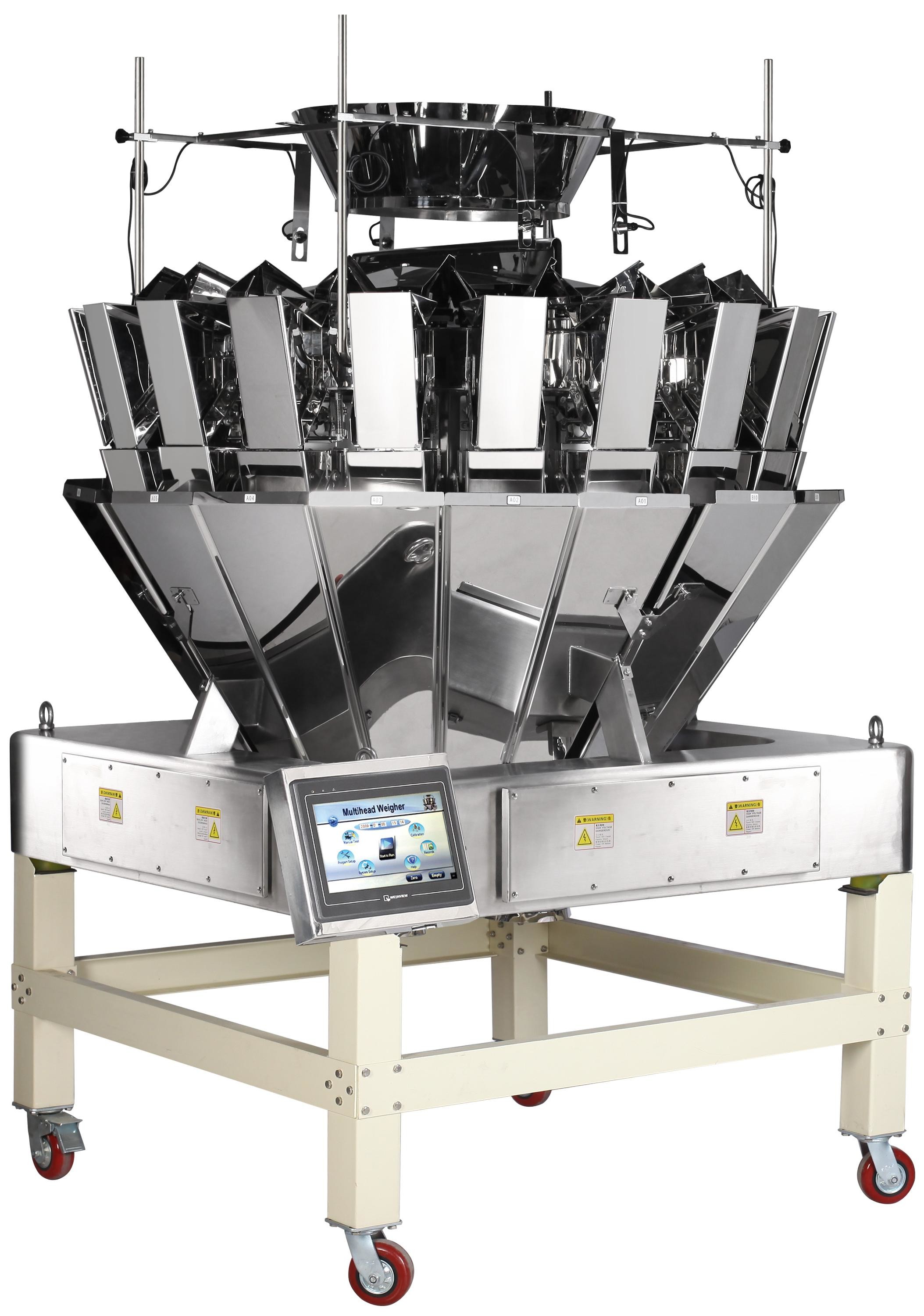 Snack Food Granule Rice Sugar 1KW Automatic Multihead Weigher