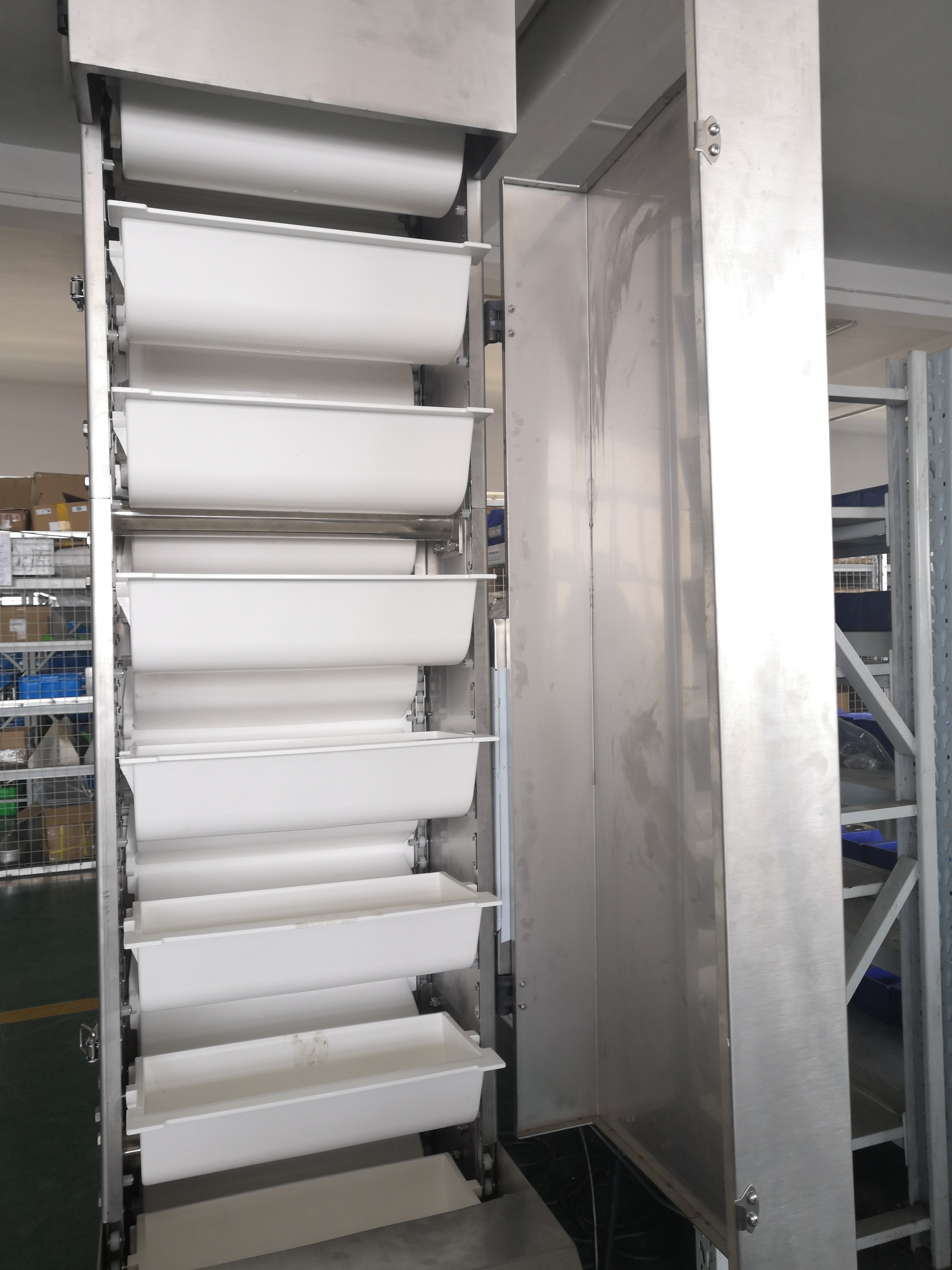 4L Bucket Food Grade Conveyor With Vibrating Feeder