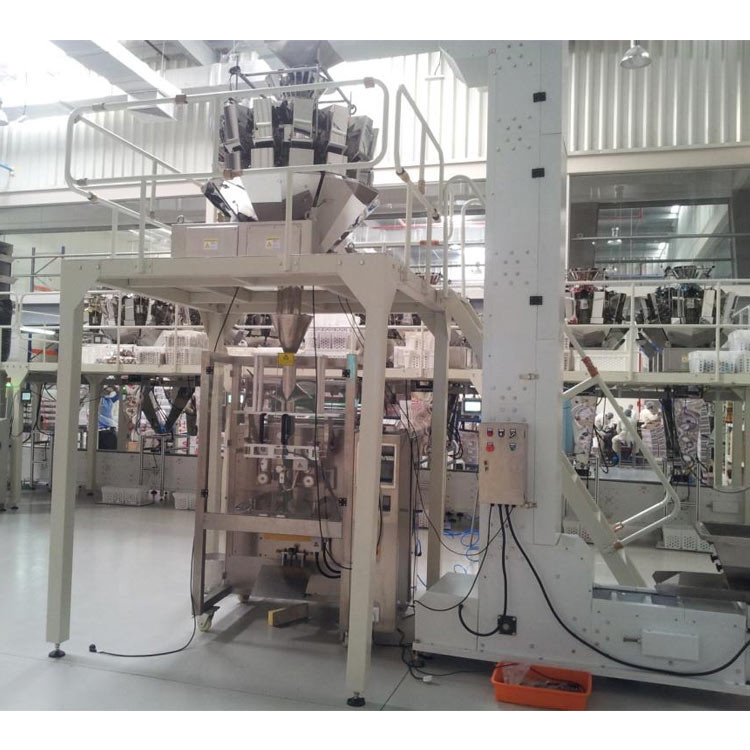 14 Heads Weigher Double Servo Popcorn Pouch Packing Machine