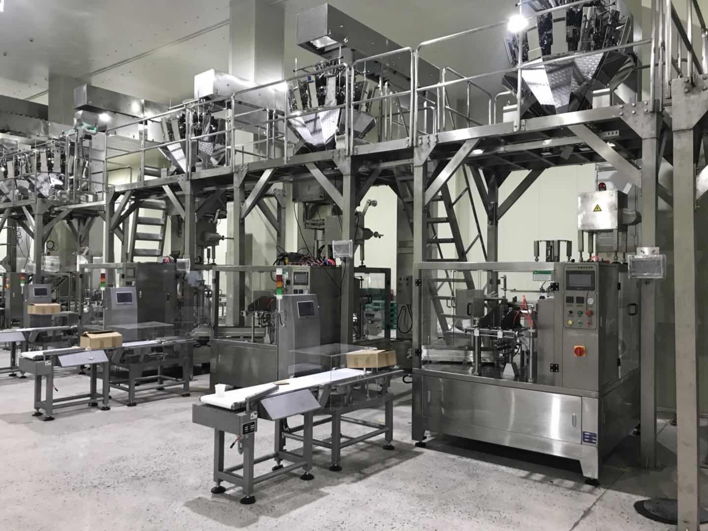 Multihead Weigher Chocolate Zipper Pouch Packing Machine