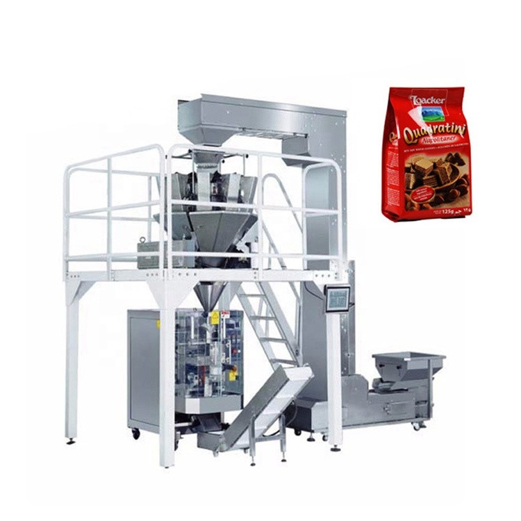 Multi Language VFFS Collar Type Popcorn Bagging Machine