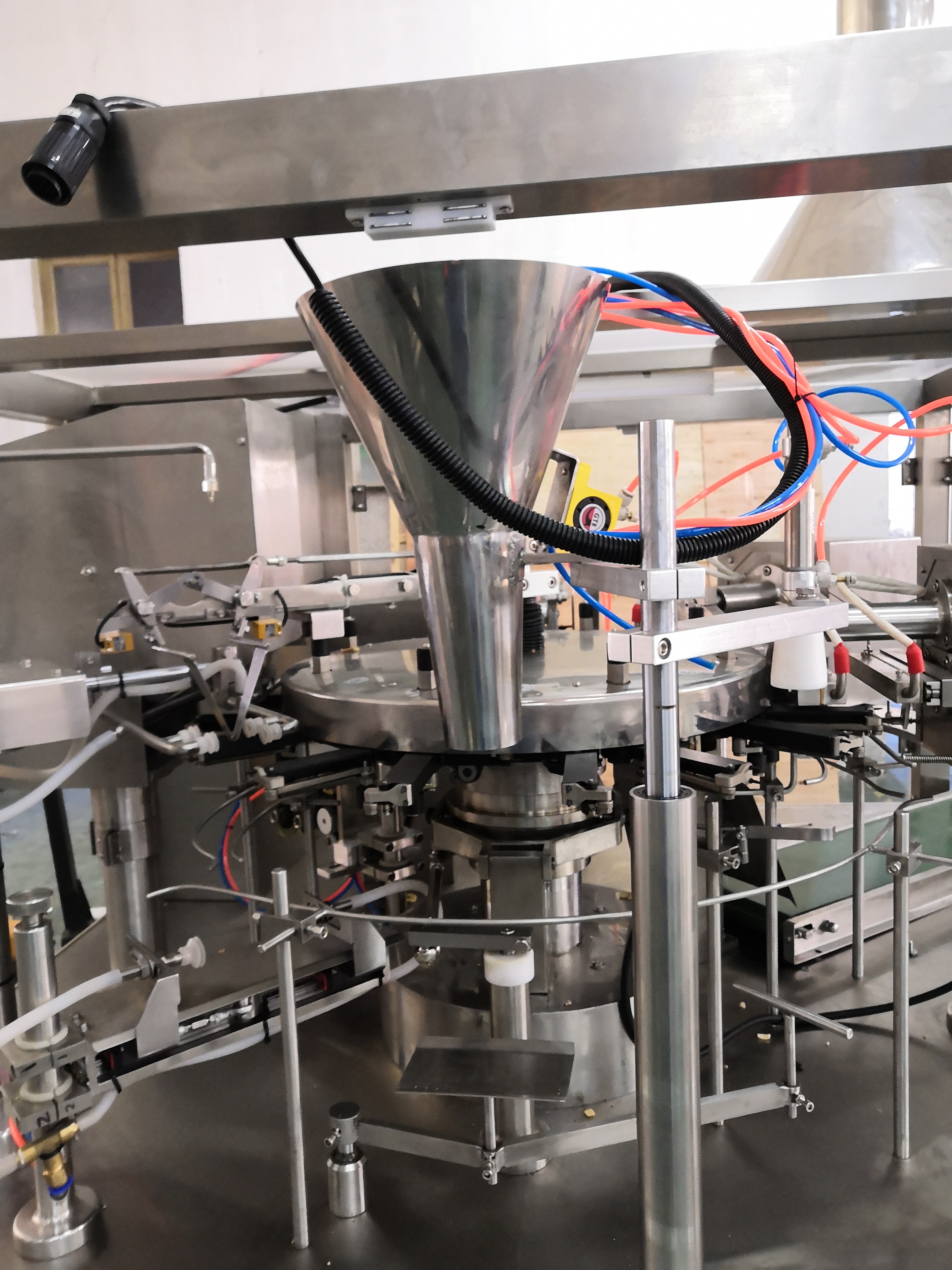 Rotary Premade Bag Biltong Packing Machine With Zipper 50 Bags/Min