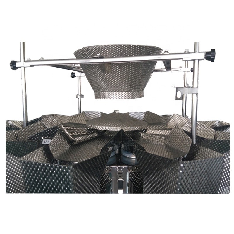 High speed 120 Bags/Min automatic 14 head multihead weigher for chocolate beans candy