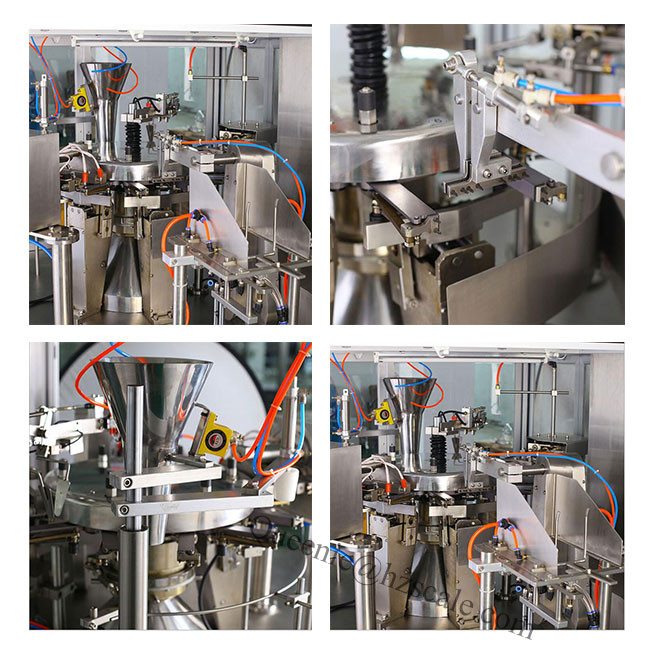Stand Up Pouch Zipper Bag Rotary Packing Machine For Pet Food Cat Food