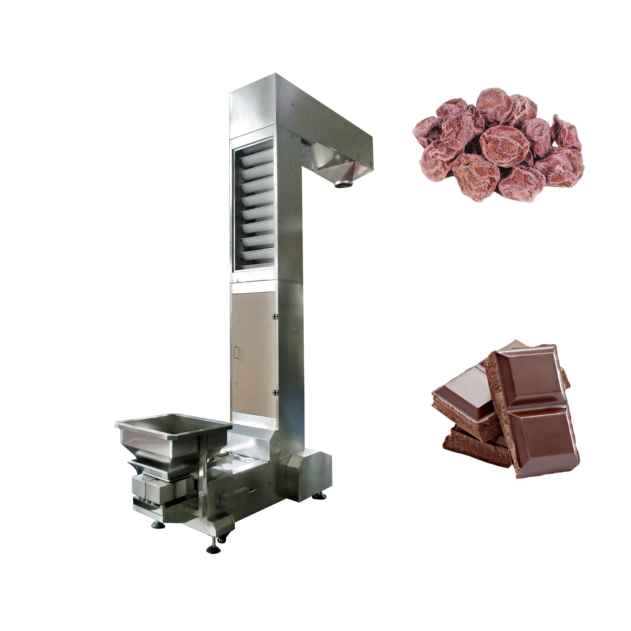 Z Type Bucket Conveyor Less Noise For Food Plum Snacks